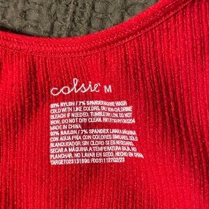 Colsie Women's Red Body Suit